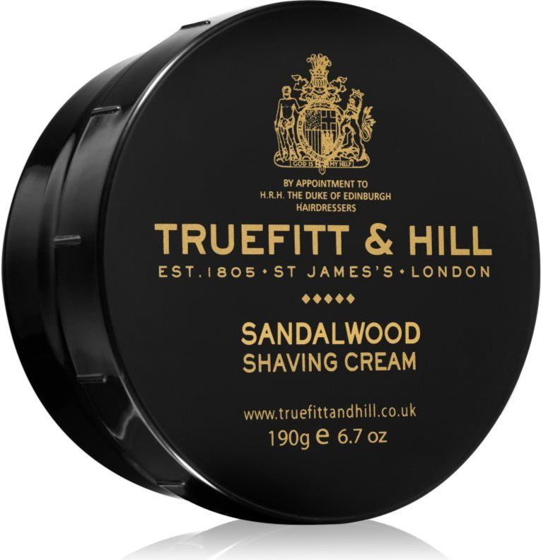 Truefitt & Hill - Scheercrème - Sandalwood - 190 gr