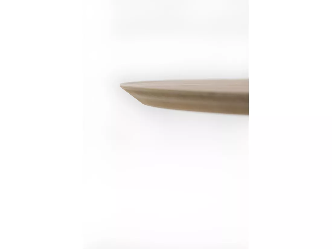 Henry Table fixe (DIAM 130 cm) en placage chêne noir