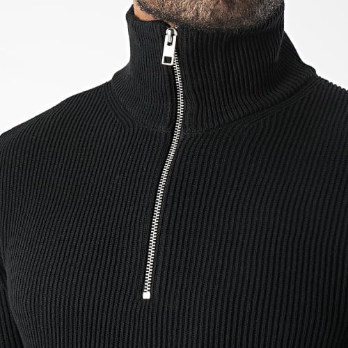 Sweat Col Zippé Perfect Noir