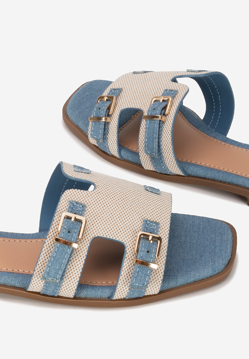 Mules femme denim Natania