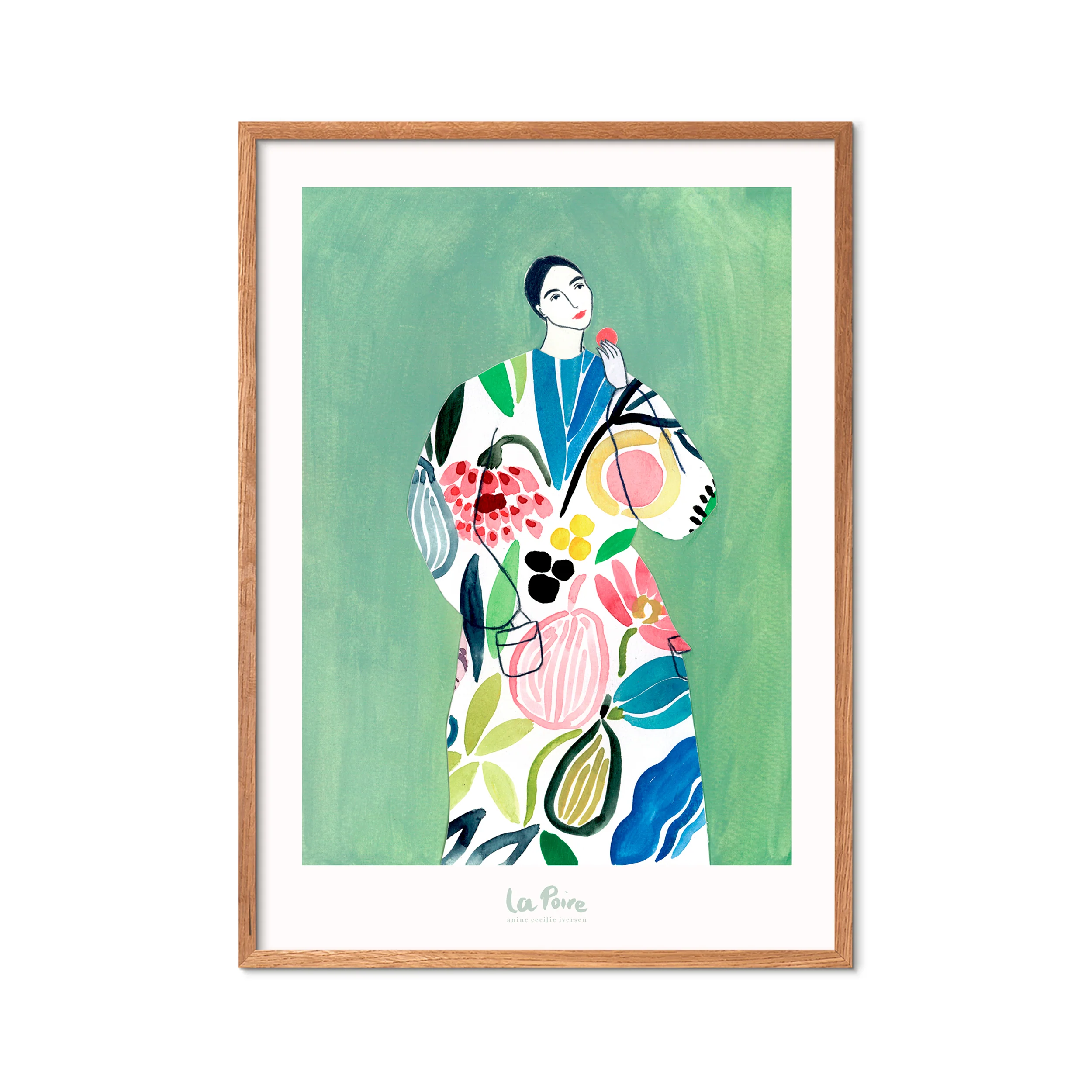 Poster & Frame  La Poire Pear Coat - A3