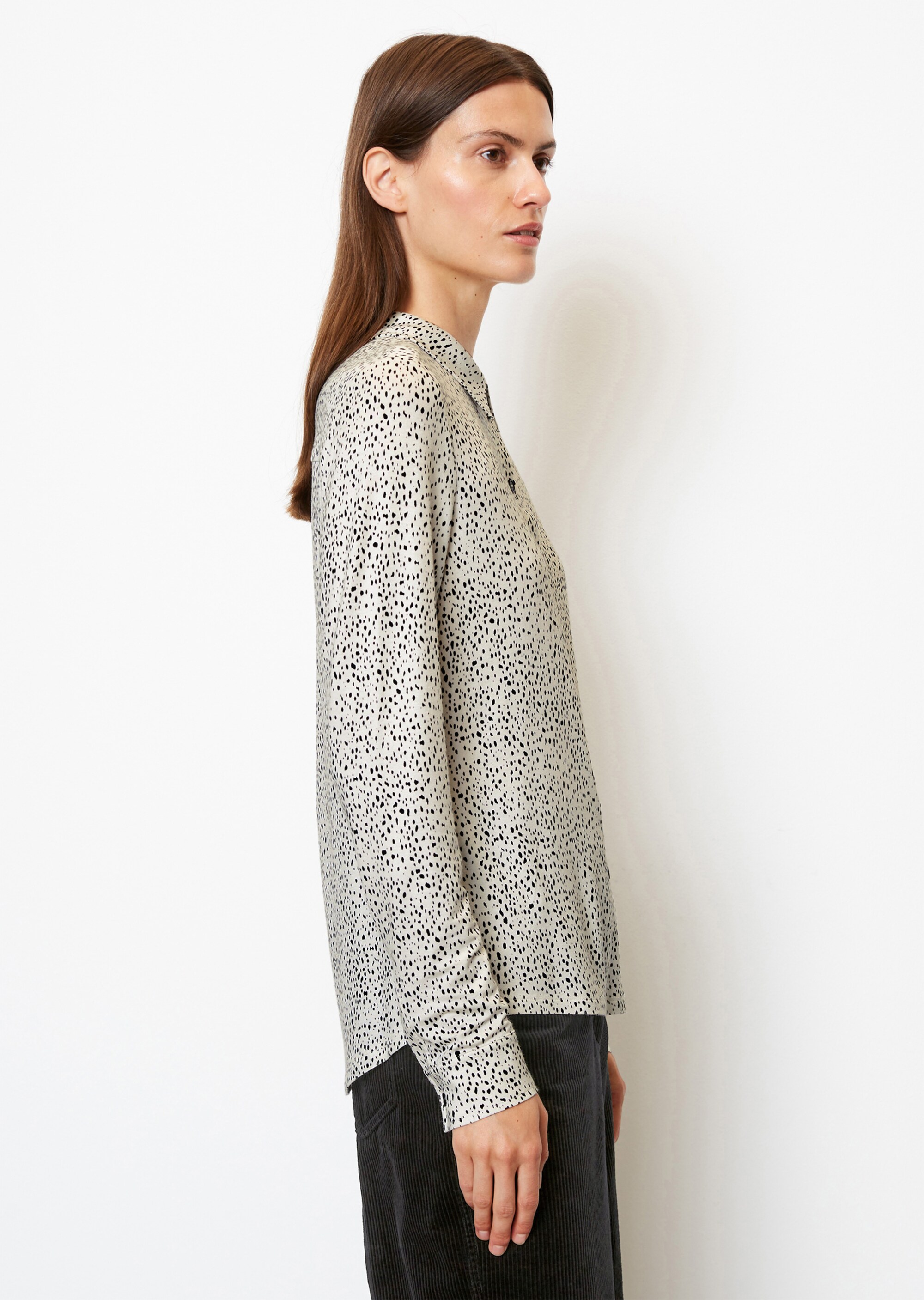 Jersey-Print-Bluse regularaus LENZING™ ECOVERO™