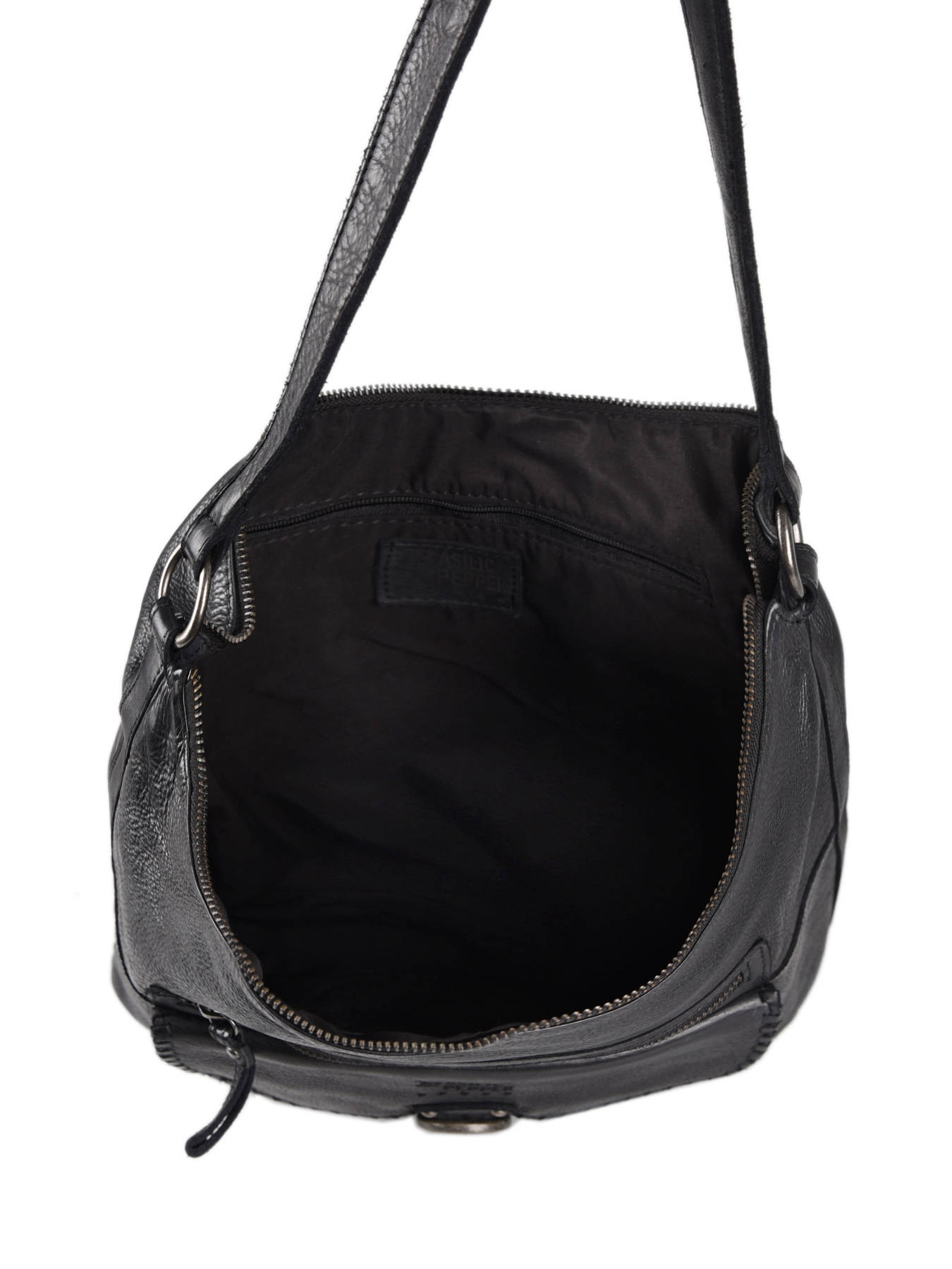 Sac port paule Utility cuir BASILIC PEPPER