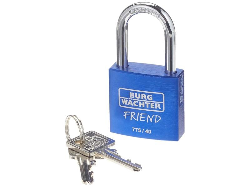 Burgwächter Vorhängeschloss Friend Blau Zylinder-Vorhängeschloss