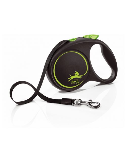 Flexi Black Design Tape M 5 m - Hondenriem