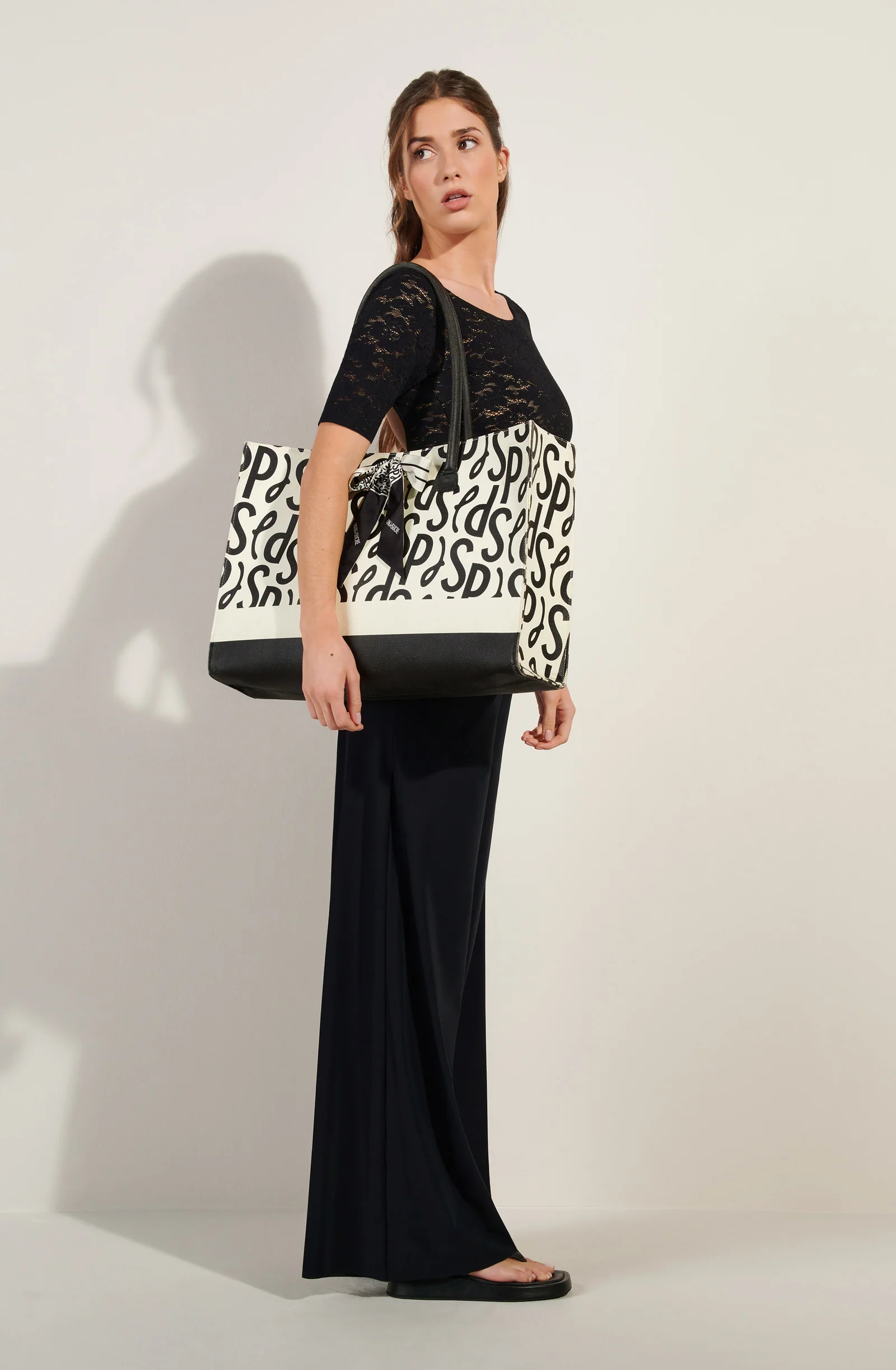sakura Grand sac cabas imprimé SIGNATURE Signature