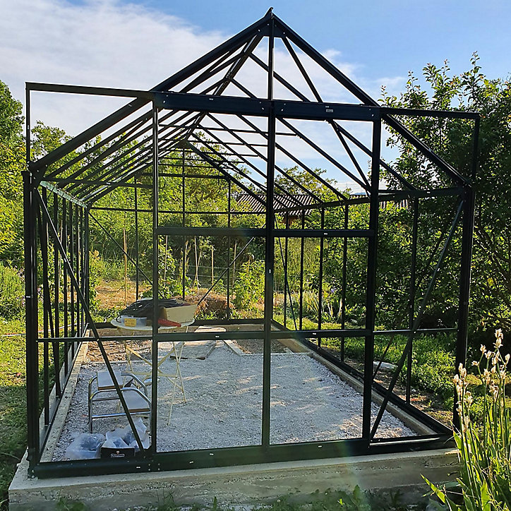 Serre en verre Lams Laurus vert 11,30m²
