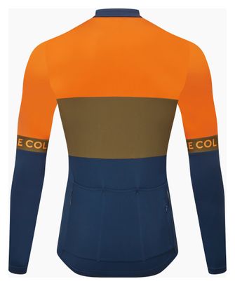 Maillot Manches Longues Le Col Sport Bleu/Vert/Orange