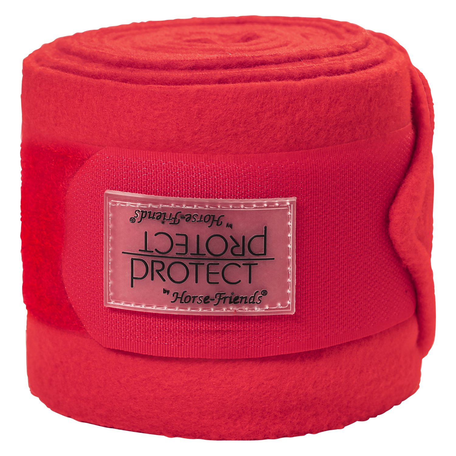 PROTECT by Horse-Friends Fleecebandagen für Ponys  - rot - Pony(2.9 m x 8.5 cm)
