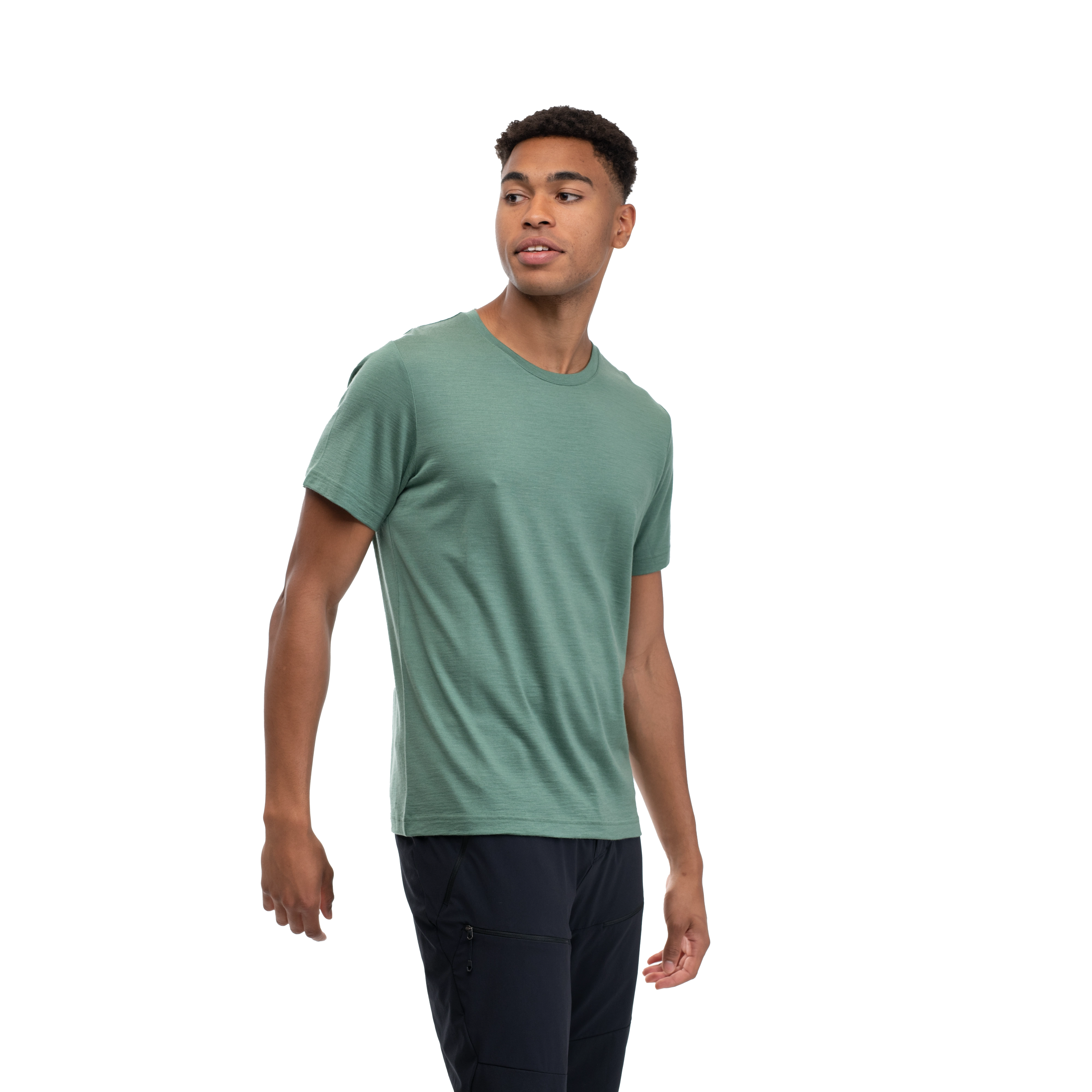 Urban Wool Tee Dark Jade Green