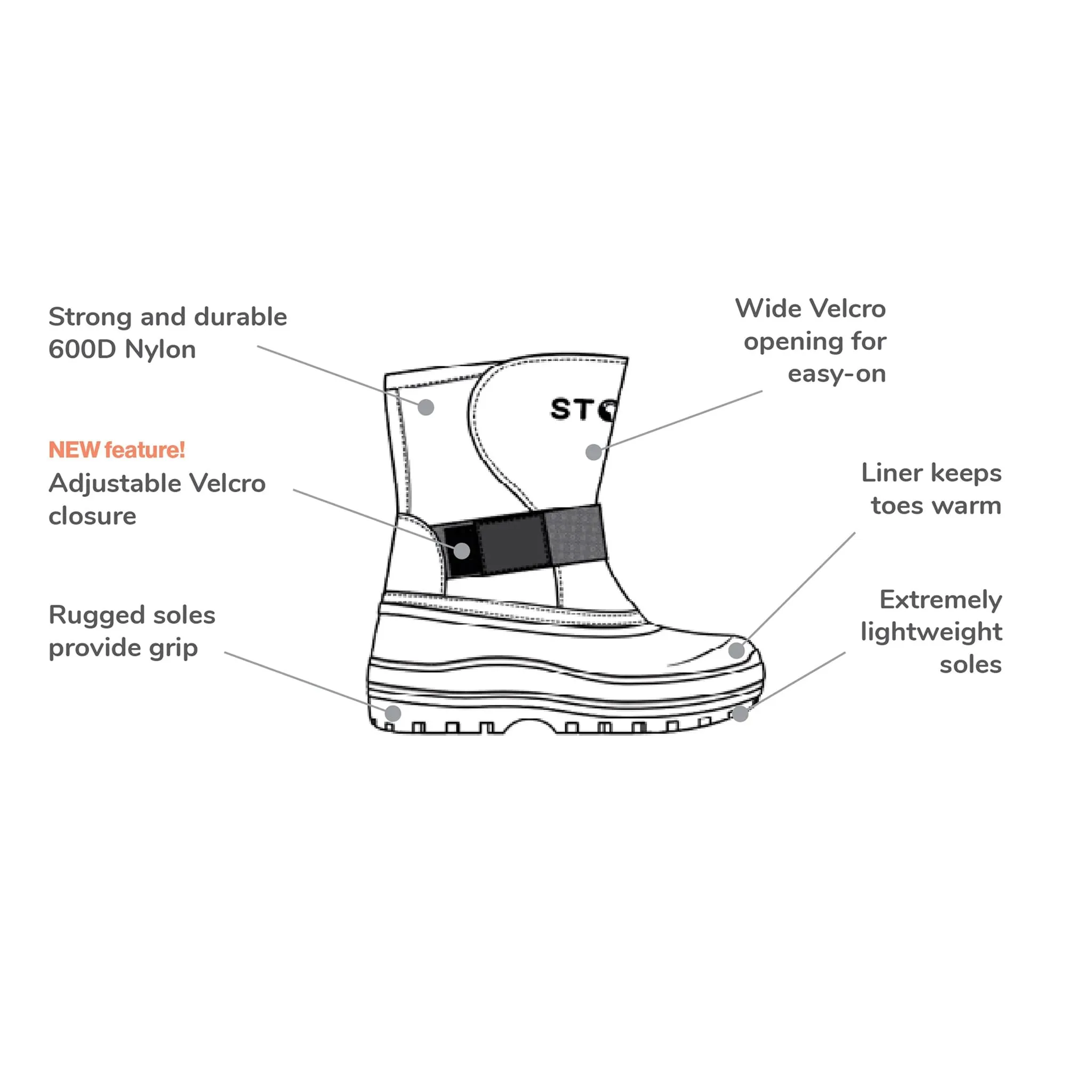Stonz Botte Hiver Trek Gris Heather Pointures 5-9