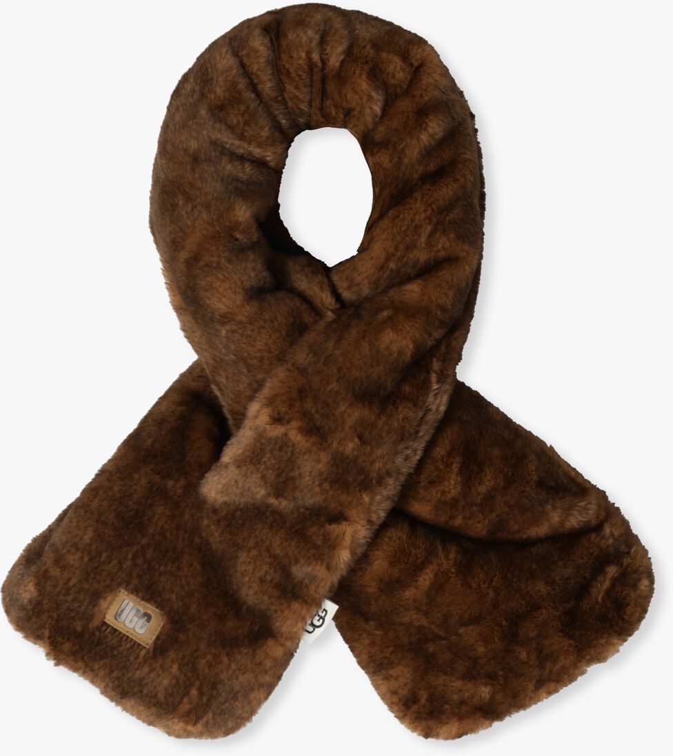 UGG bruine ugg sjaal faux fur pull thru scarf