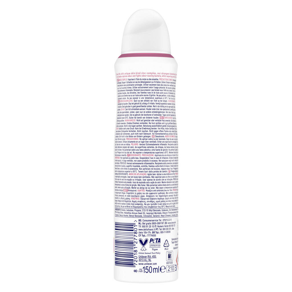 0% Aluminiumzouten Invisible Care deodorant spray - 6 x 150 ml