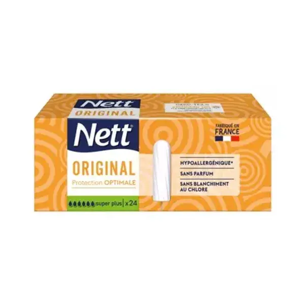 Nett Original Optimal Protection Super Plus Tampões, 24 unidades