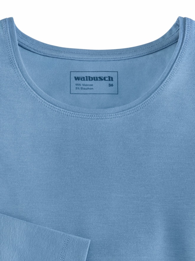 Viskose-Shirt Langarm