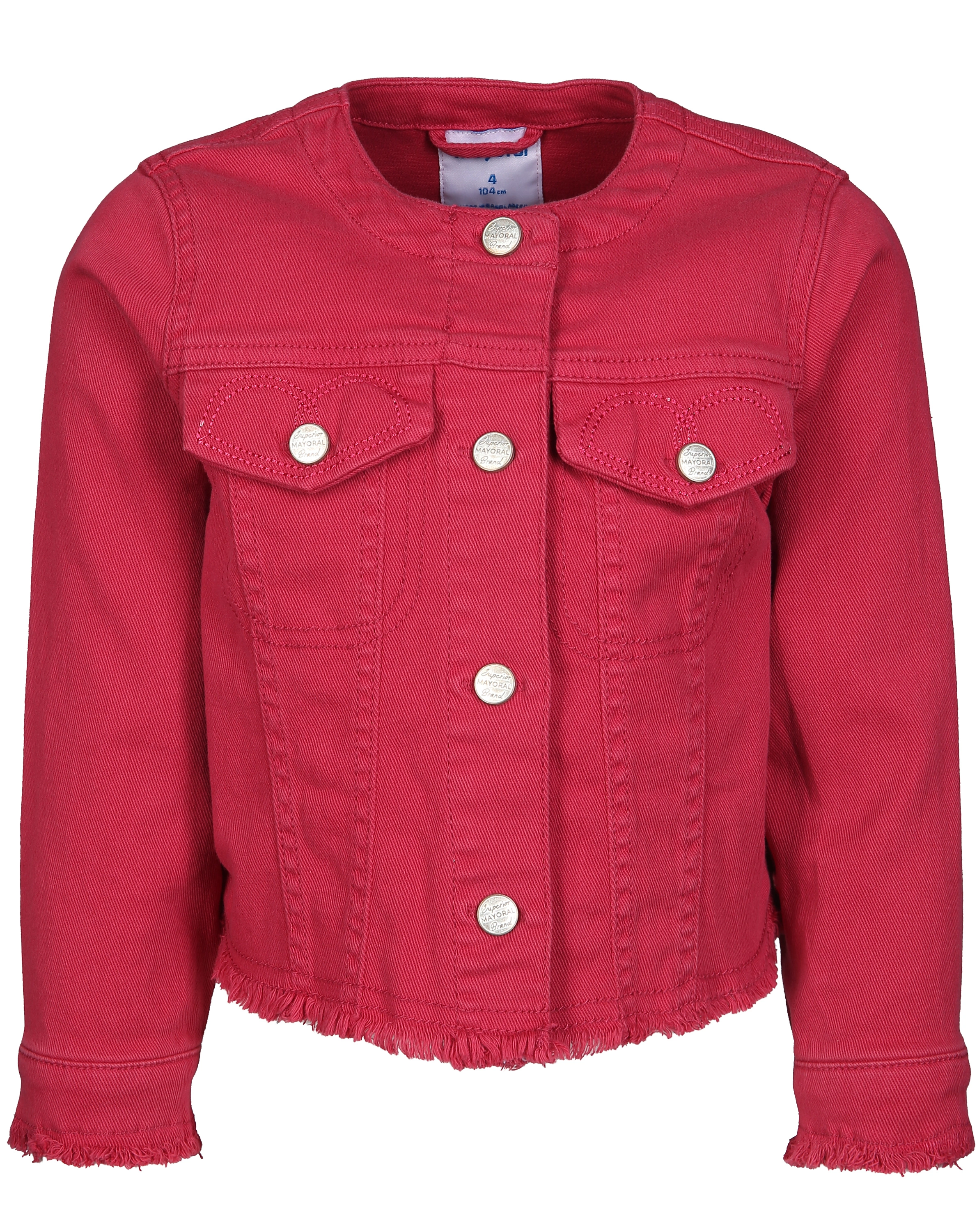Jacke HIPPIE mit Fransen in hibiskus