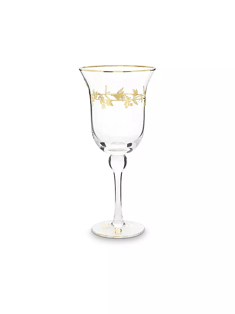 PIP STUDIO Rotweinglas 360ml WINTER WONDERLAND gold gold