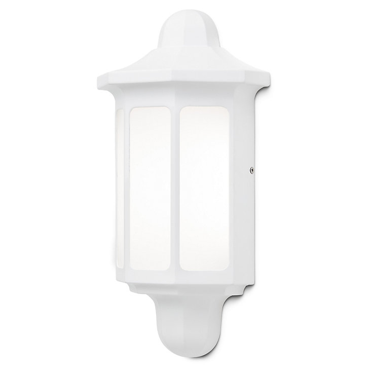 Demi-Applique murale extérieure LED Blooma Dunham blanc IP44