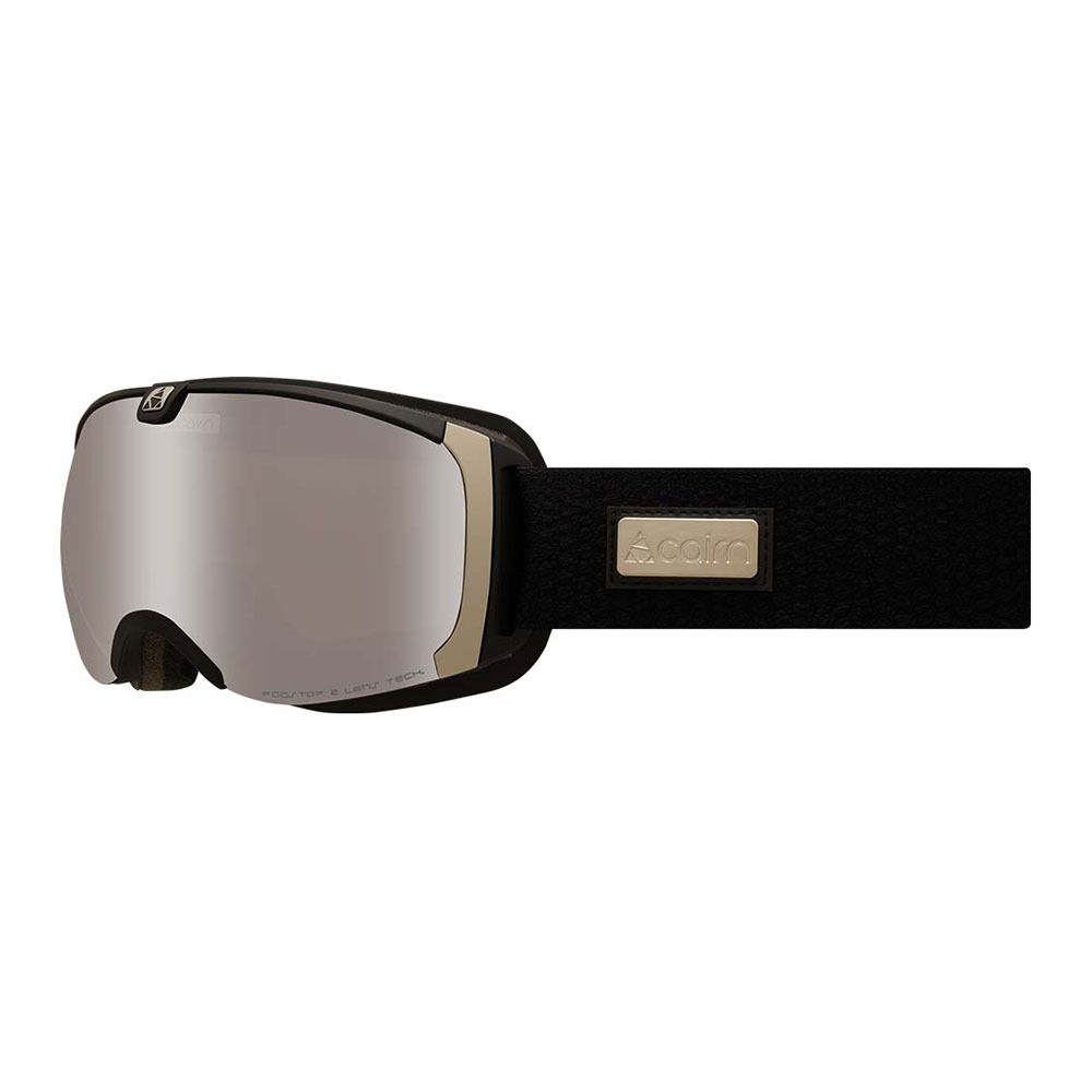 Cairn PEARL - Masque ski Femme mat black silver/silver