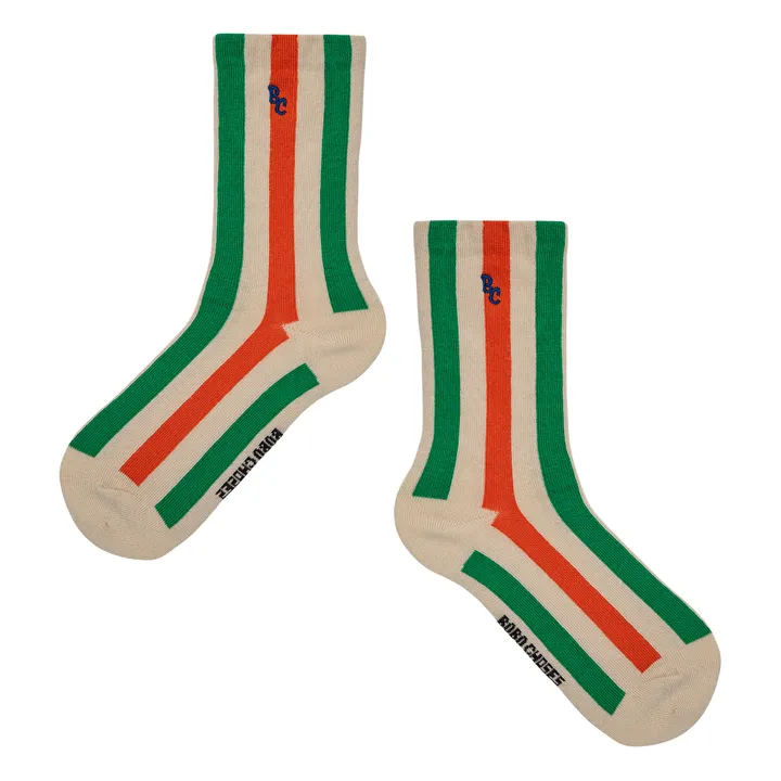 Bobo Choses Chaussettes Rayées | Ecru