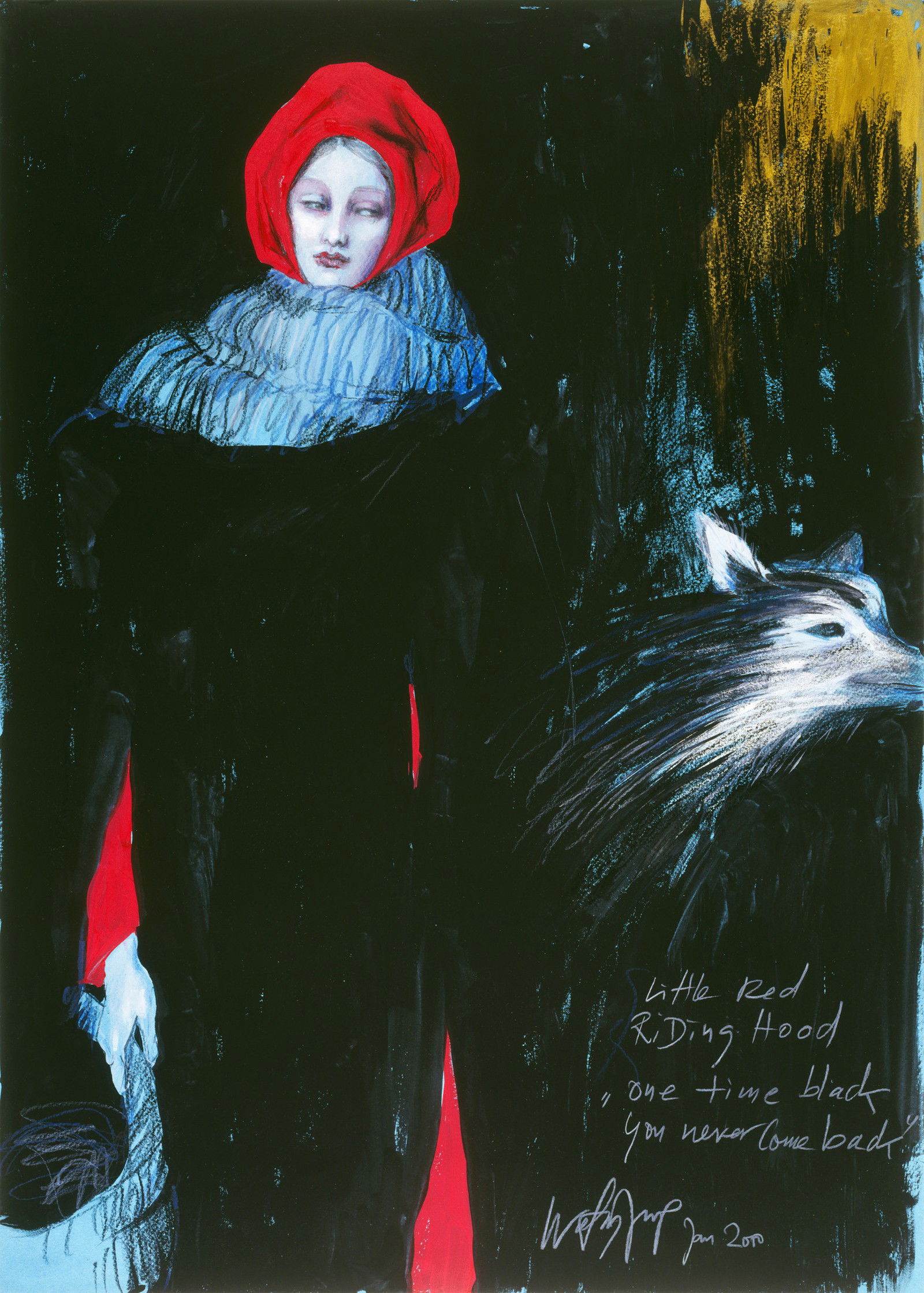 Little Red Riding Hood - one time black by Wolfgang Joop - Limited Edition. Edition of: 100. Signed.