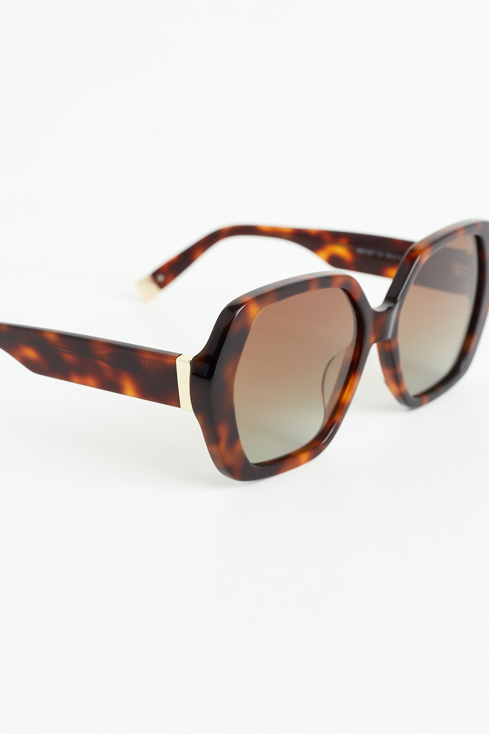 premium zonnebril met dessin WE Fashion Donkerbruin