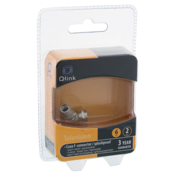 Q-Link coax F-wartel waterdicht 6mm 2 stuks