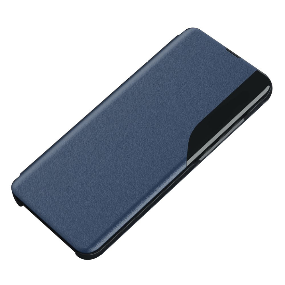 Samsung Galaxy A54 5G Leder Hülle Small Window View Flip Case - Dunkelblau