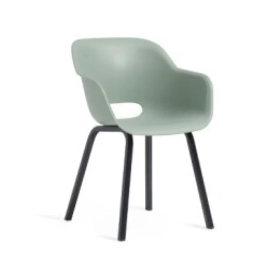 Keter Noa Tuinstoel - 2 stuks - 55x56.5x80cm - metalen onderstel - Vintage green