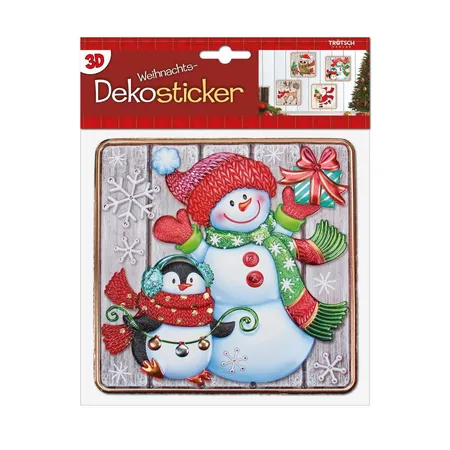 Trötsch Weihnachts 3D Dekosticker, sortiert