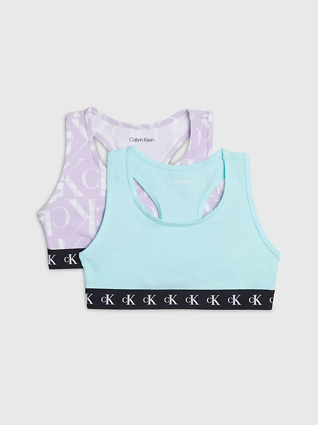 Conjunto de 2 sutiãs sem aro para meninas - Monograma CK