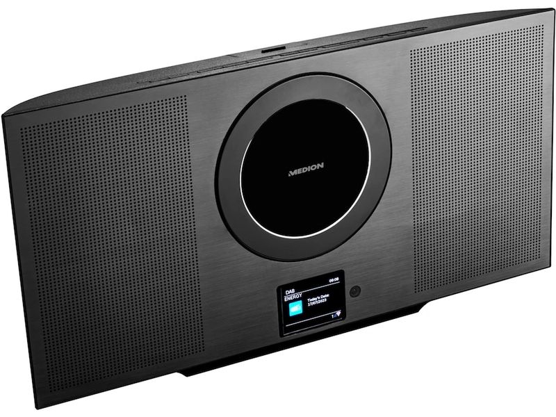 Medion Stereoanlage P66348 Schwarz Vertikales All-in-One-System