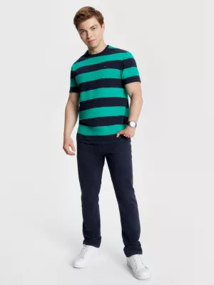 Camiseta adaptável com listras de rugby