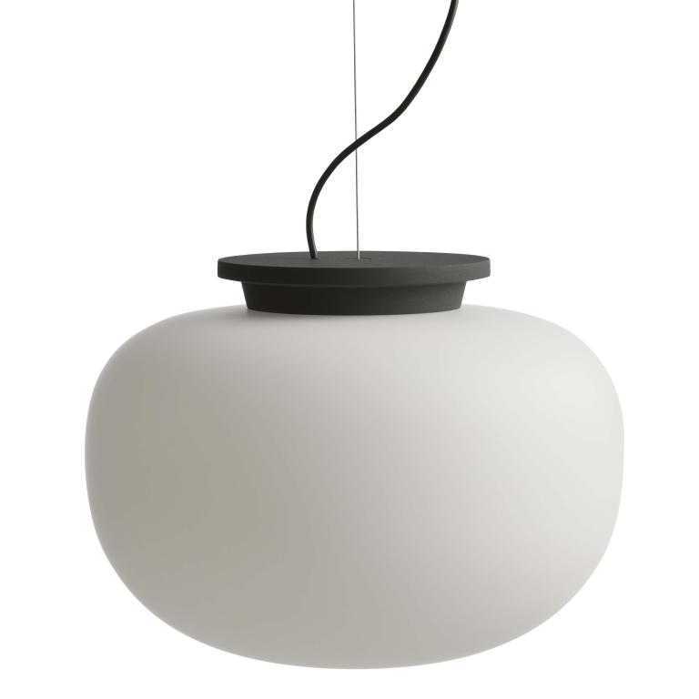 Frandsen Supernate hanglamp Ø38 opal white/black