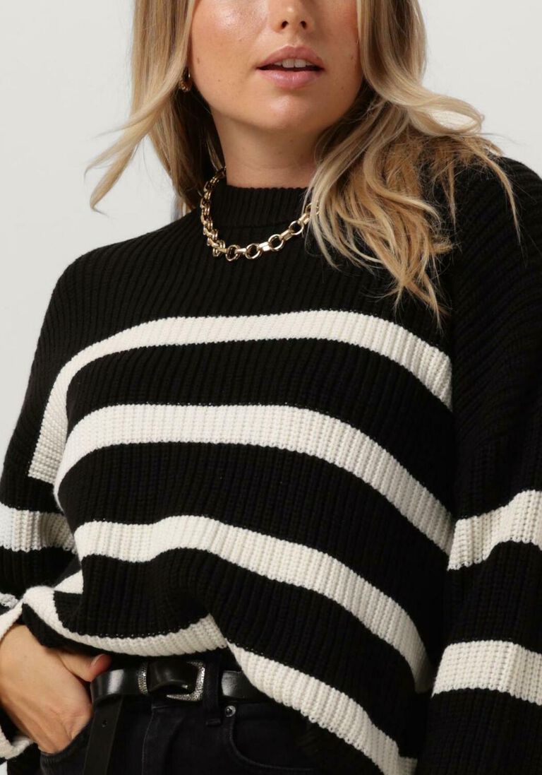 SELECTED FEMME zwarte selected femme trui slfbloomie ls knit o-neck
