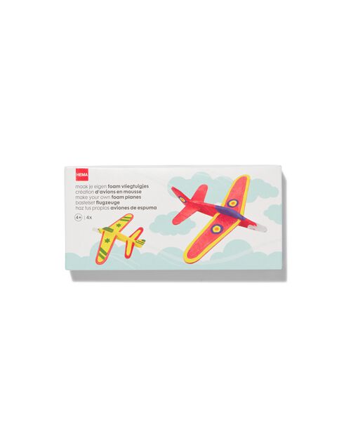 4 avions en mousse à fabriquer