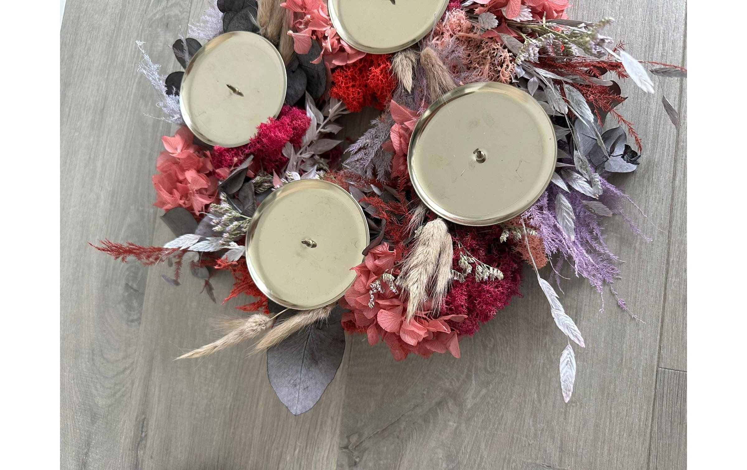 Adventskranz »Soli Collection Trockenblumen 30 cm«