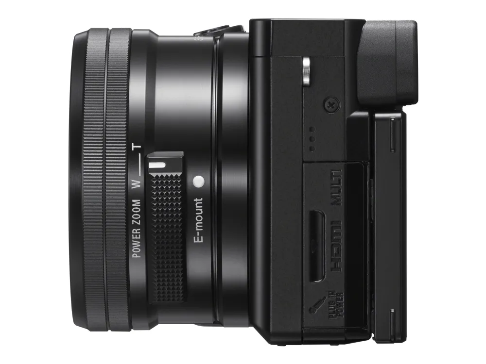 Sony a6100 ILCE-6100Y - Digitalkamera - spejlløst - 24.2 MP - APS-C - 4K / 30 fps - 3x optisk zoom 16-50 mm og 55-210 mm objektiver - Wi-Fi, NFC, Bluetooth - sort