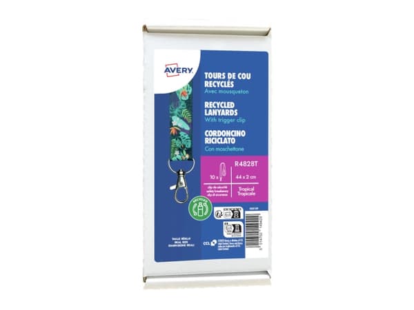 Avery R4828T, Merkeholder, Stoff, Flerfarget, 44 cm, 20 mm