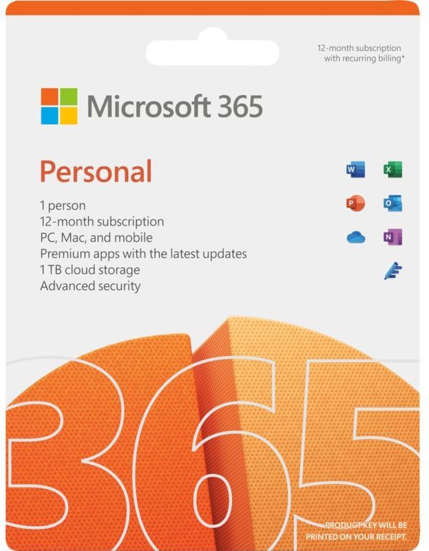 Microsoft - Office 365 Personal - Software - 1 gebruiker - 5 Installaties - Jaarlicentie