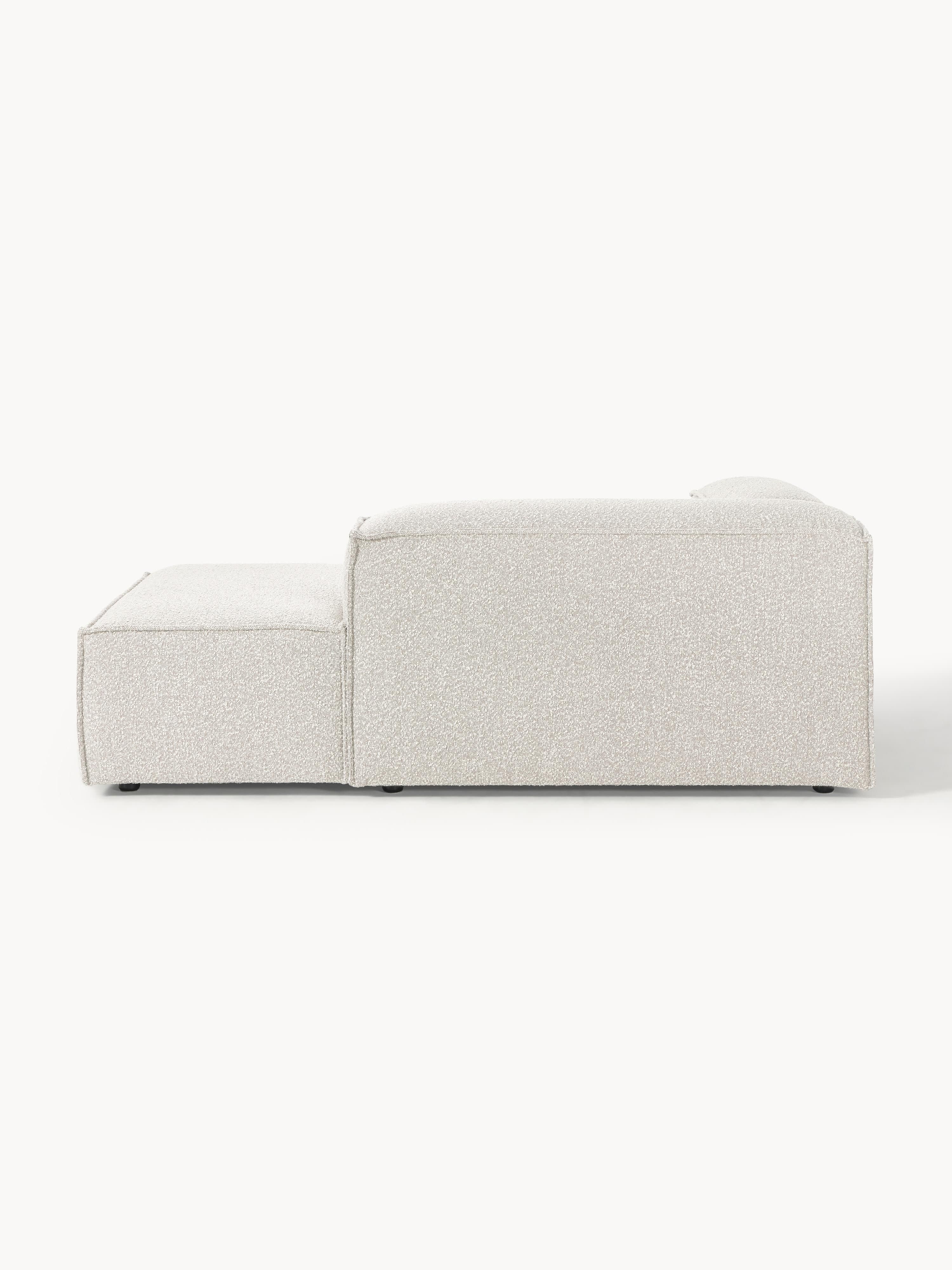 Chaise longue hoekmodule Lennon van bouclé