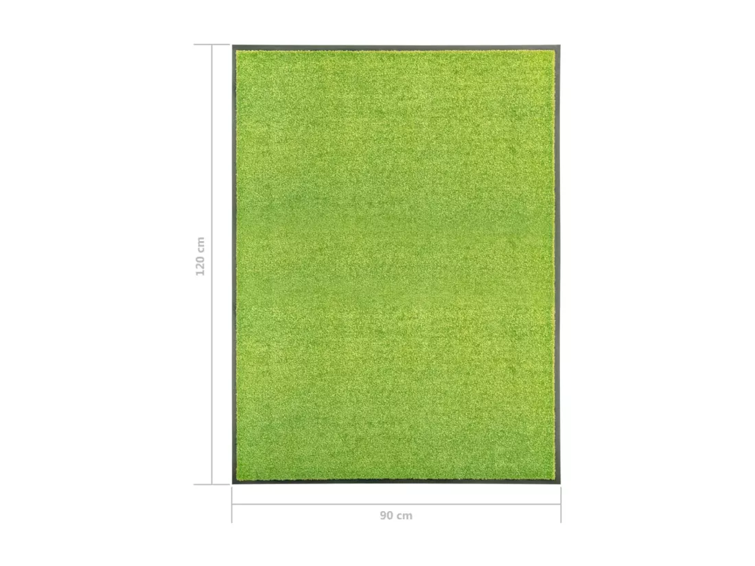 Paillasson lavable Vert 90x120 cm