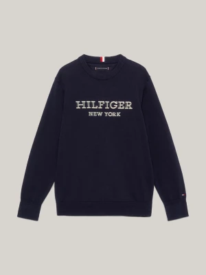 Suéter Hilfiger com logotipo bordado Monotype