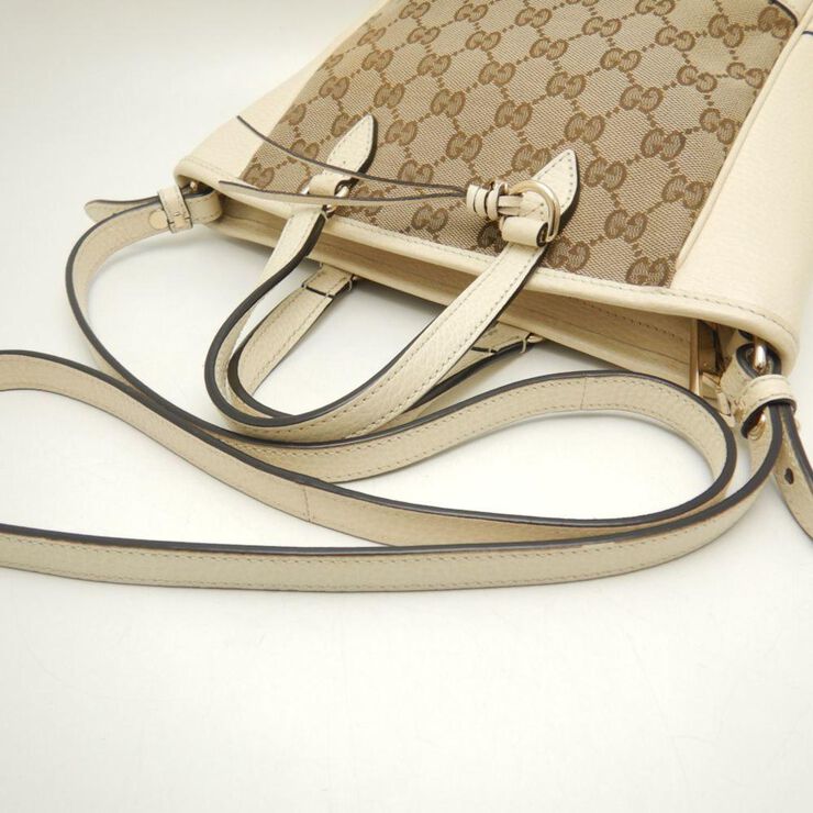 Gucci Vintage Gucci Crossbody Bag Beige