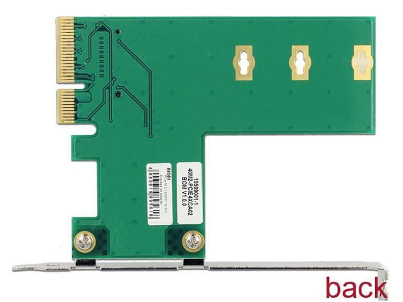 Delock Host Bus Adapter Controller PCI-Ex4 - M.2, 1Port, NV Delock PCI Express x4 Karte > 1 x intern NVMe M.2 Key M – Querformat