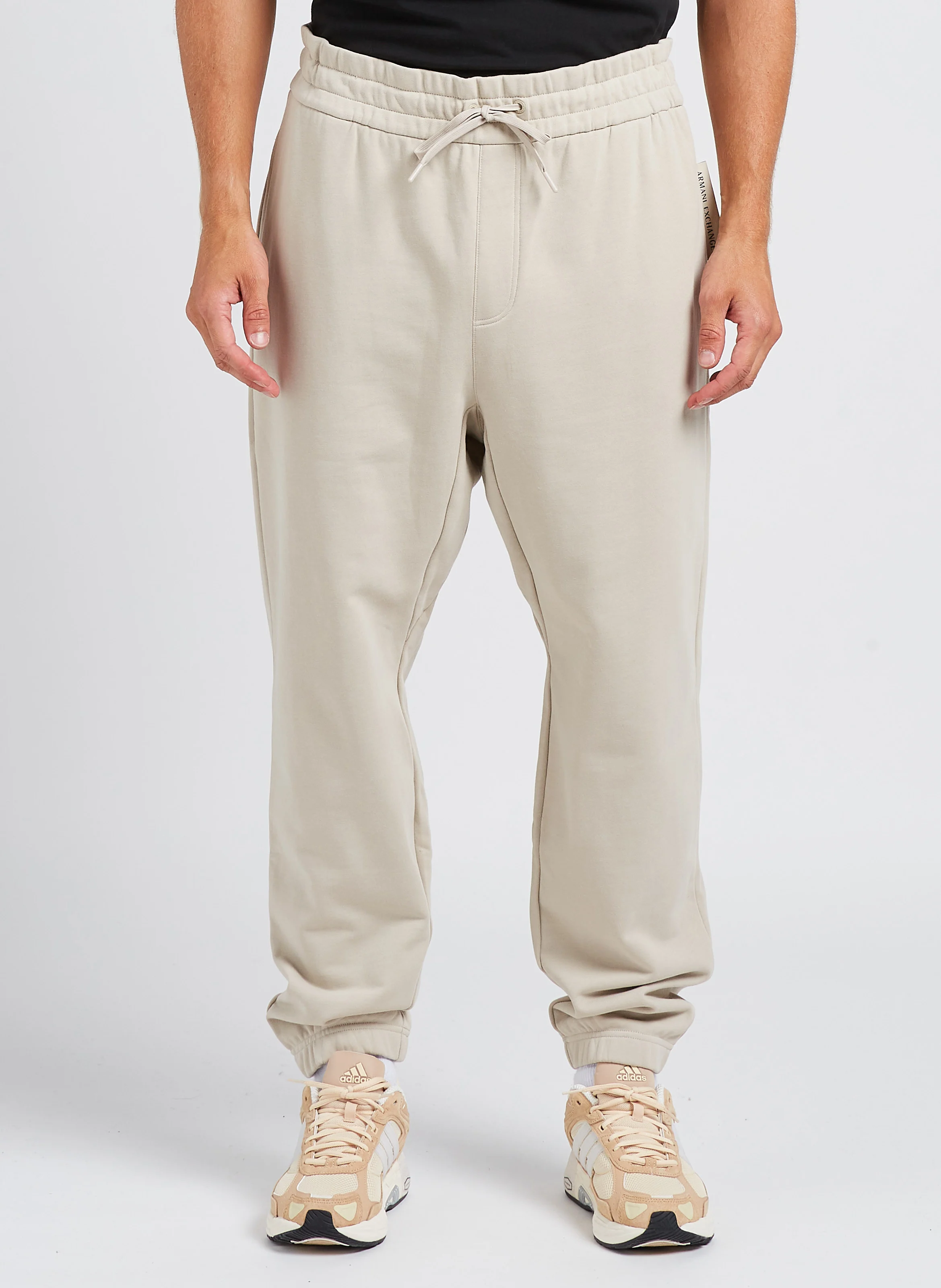 Jogging large en coton | Beige