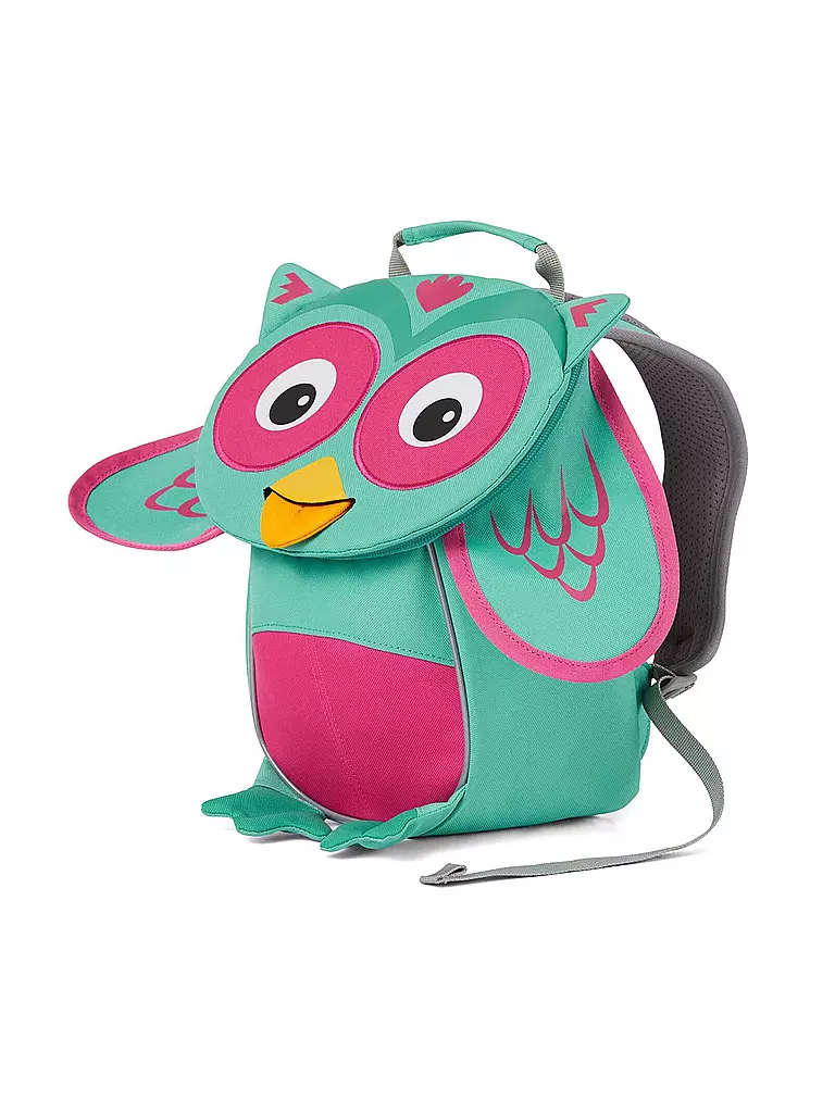 AFFENZAHN Kinder Rucksack Kleine Freunde - Eule türkis