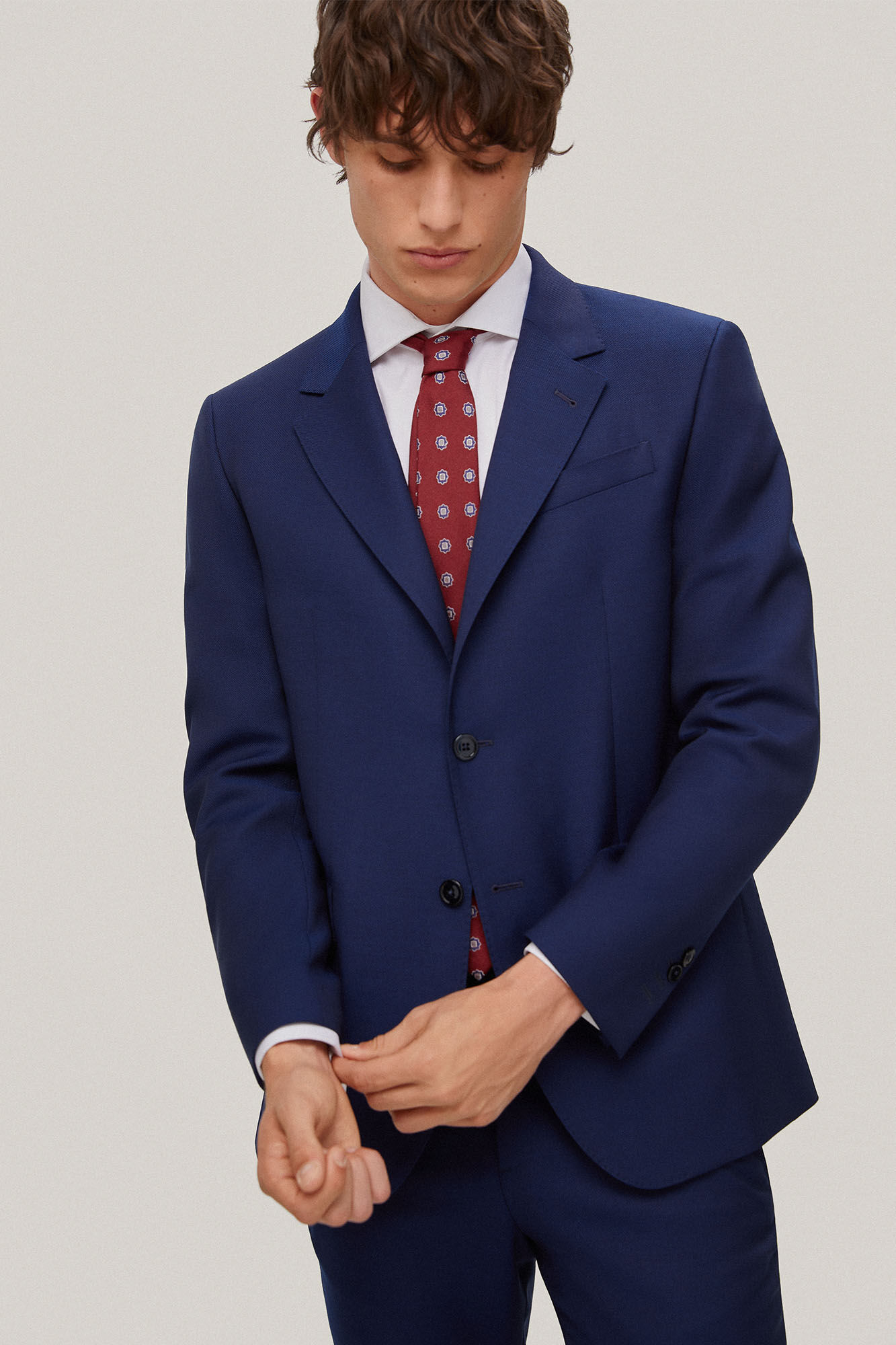 Blazer azul bi-elástico - Azul