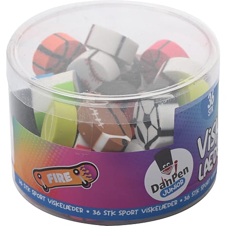 Danpen junior viskelæder 36-pak