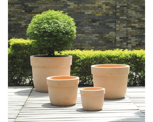 Lafiora Big Pot terracotta plantenpot, Ø 26 cm, H 21 cm, bruin